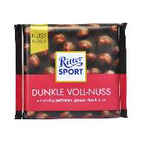 شکلات تلخ با فندق کامل 100 گرم ریتر اسپرت - Ritter Sport