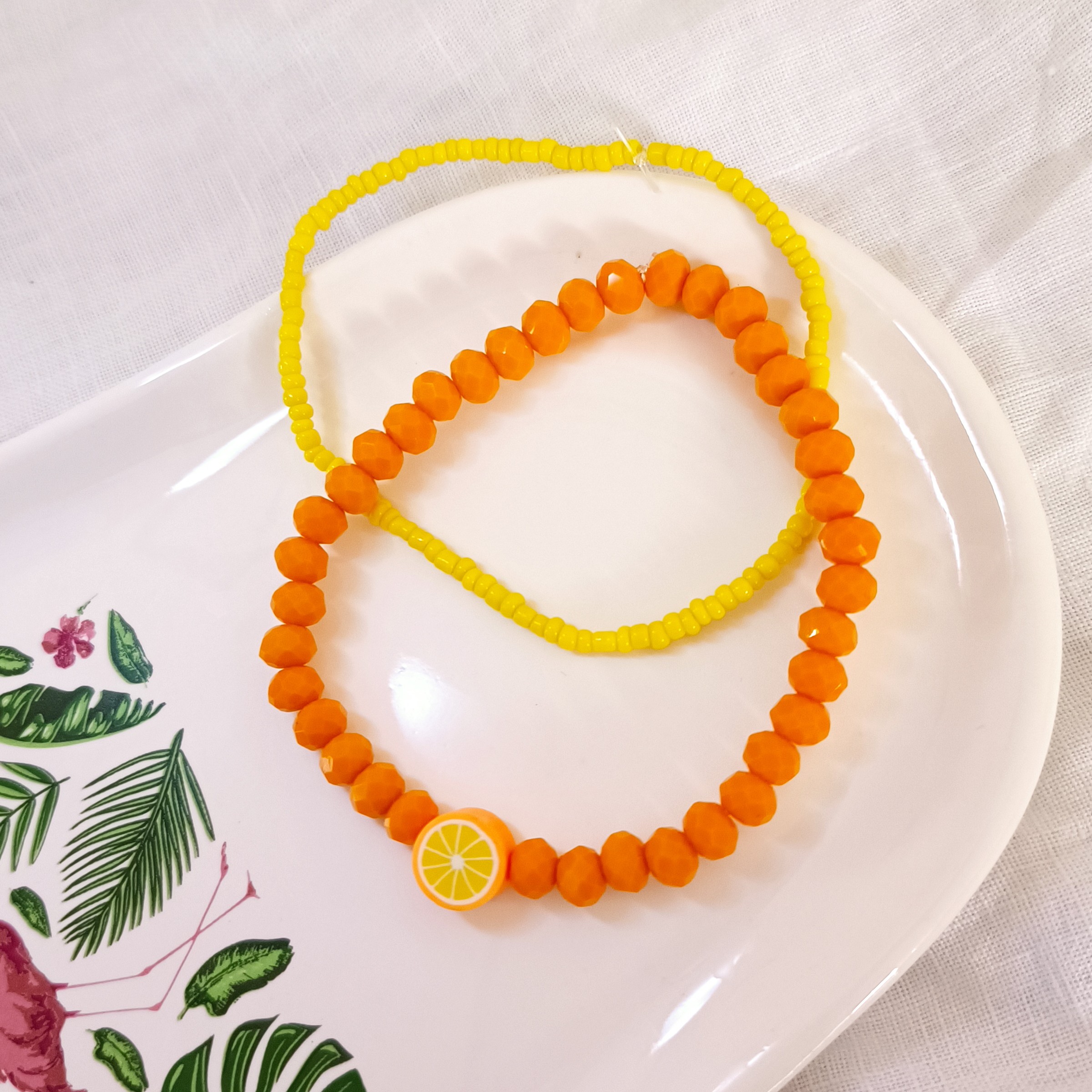 دستبند میوه ای مهره ای 