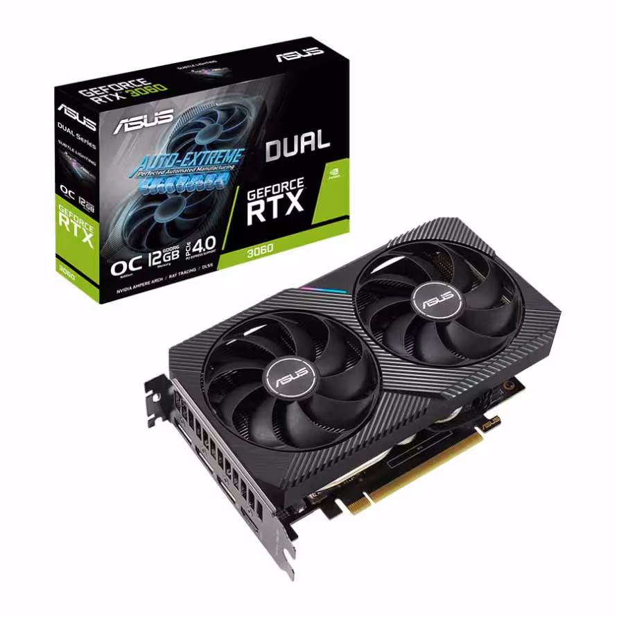 خرید کارت گرافیک ایسوس Graphics ASUS Dual RTX 3060 O12GB با بهترین قیمت