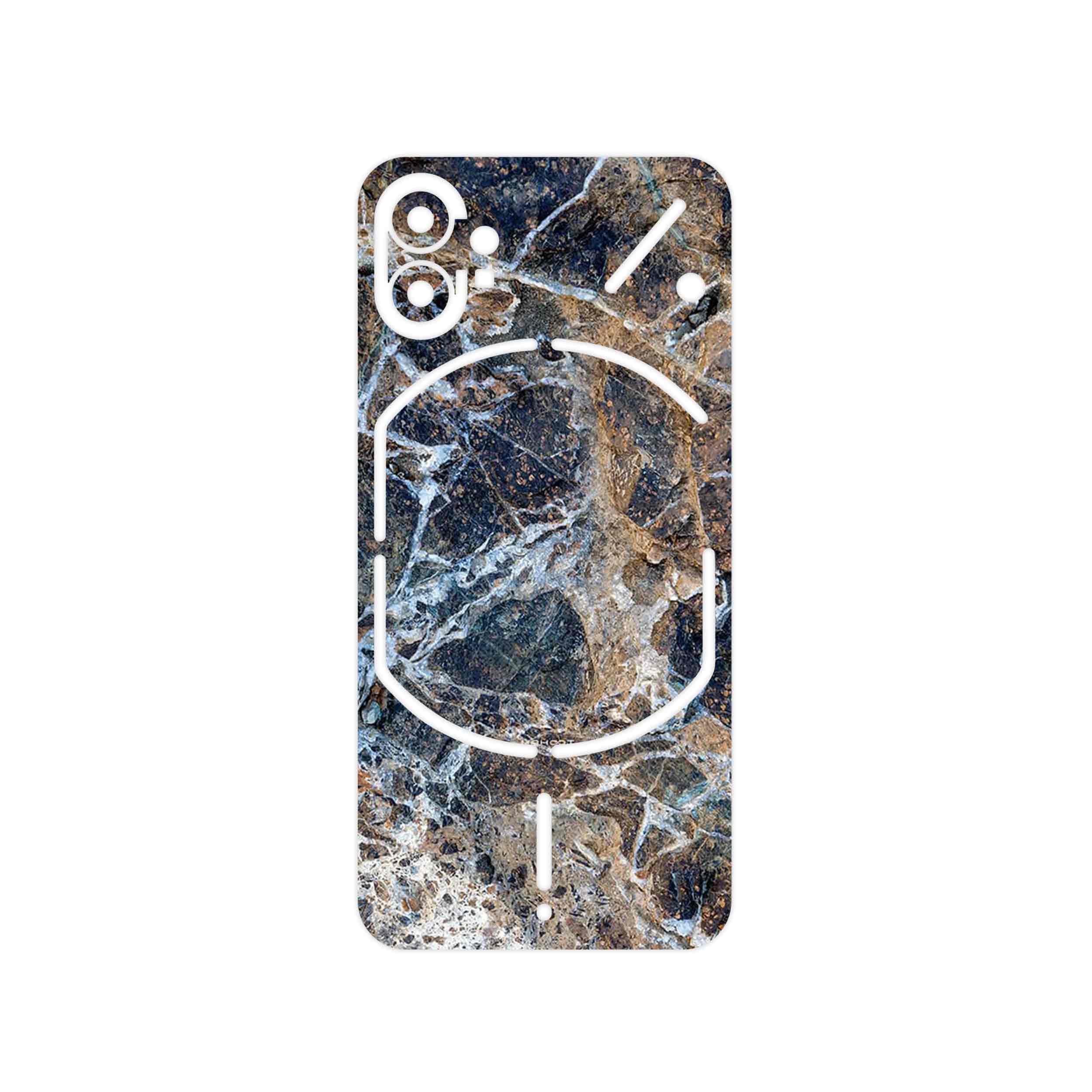 برچسب پوششی ماهوت مدل Earth_White_Marble مناسب برای گوشی موبایل ناتینگ Phone 1