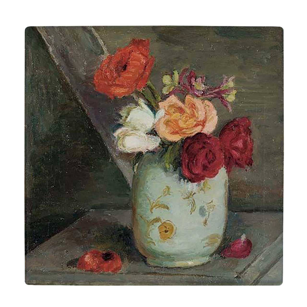 کاشی کارنیلا طرح گلدان گل کد wkk2045