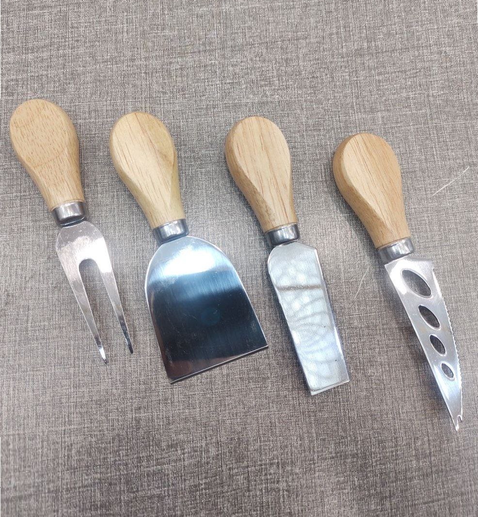 ست ابزار صبحانه خوری دسته چوبی