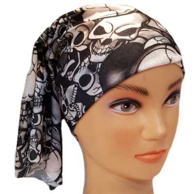 دستمال سر و گردن مدل اسکلت Rokh6