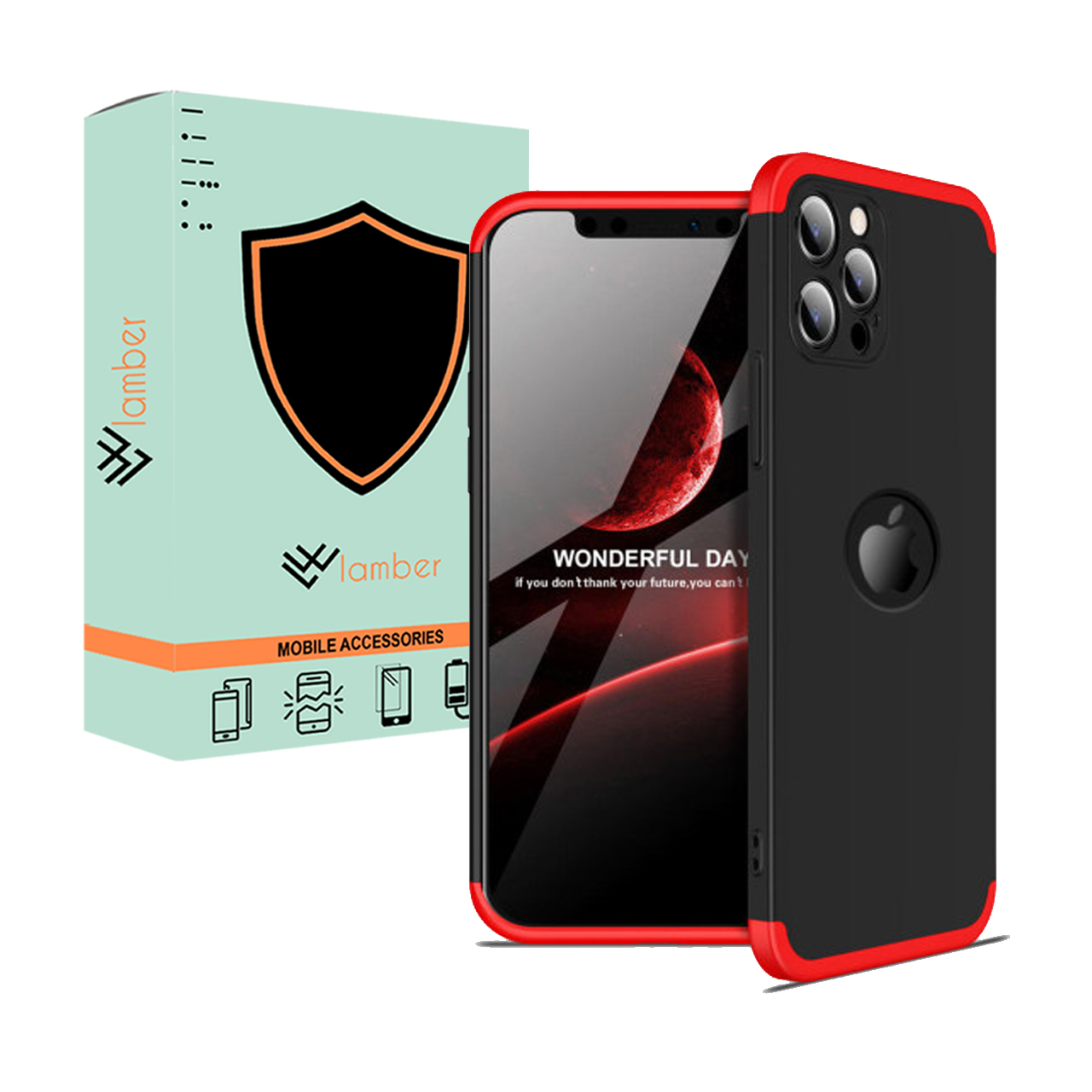 کاور 360 درجه لمبر مدل LAMGK-1 مناسب برای گوشی موبایل اپل Iphone 12 Pro max 