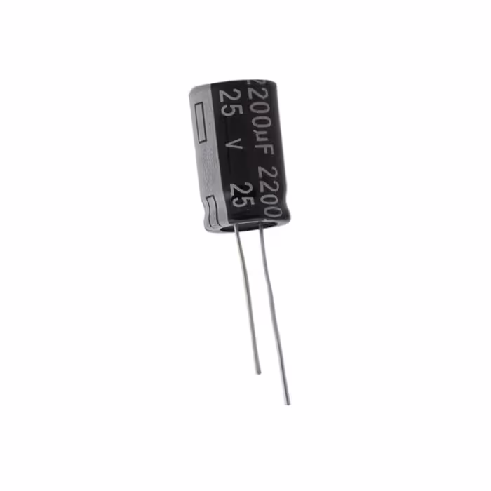 خازن الکترولیت 2200 میکرو فاراد کد 00052 بسته 2 عددی