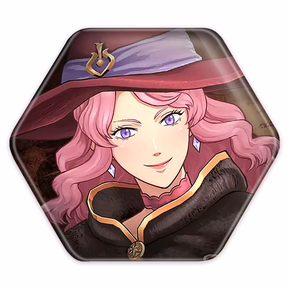 پیکسل خندالو طرح ونسا ویچر انیمه بلک کلاور Black Clover مدل شش ضلعی کد 11750