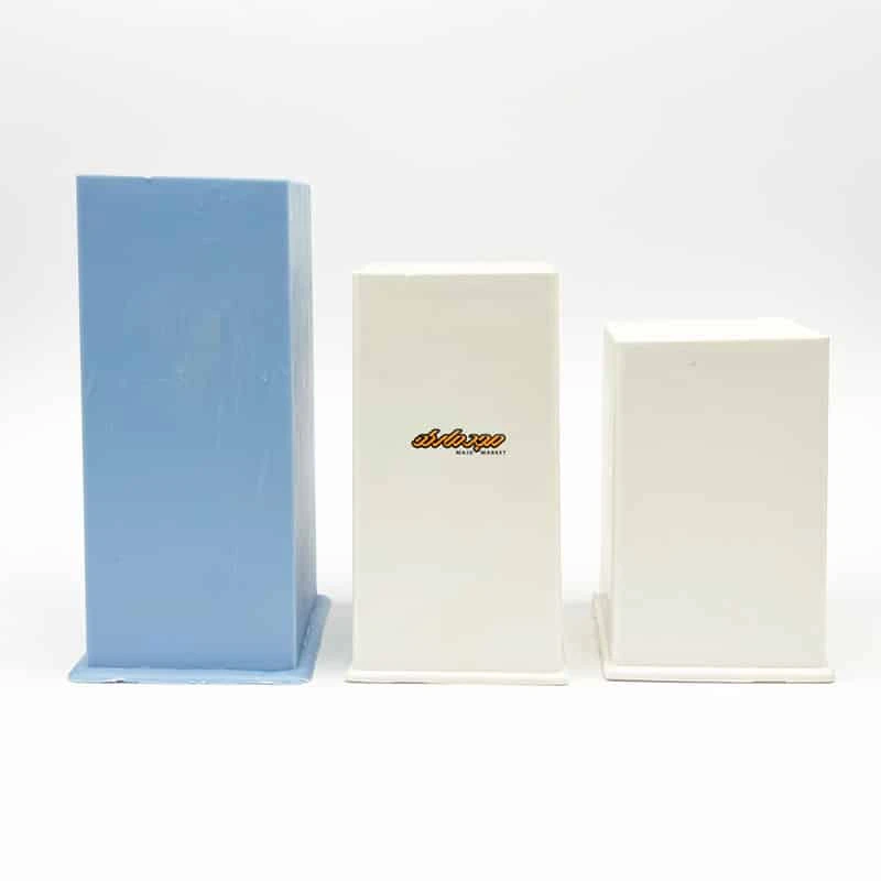 قالب شمع مکعب 6 سانت 3 سایز پلاستیکی