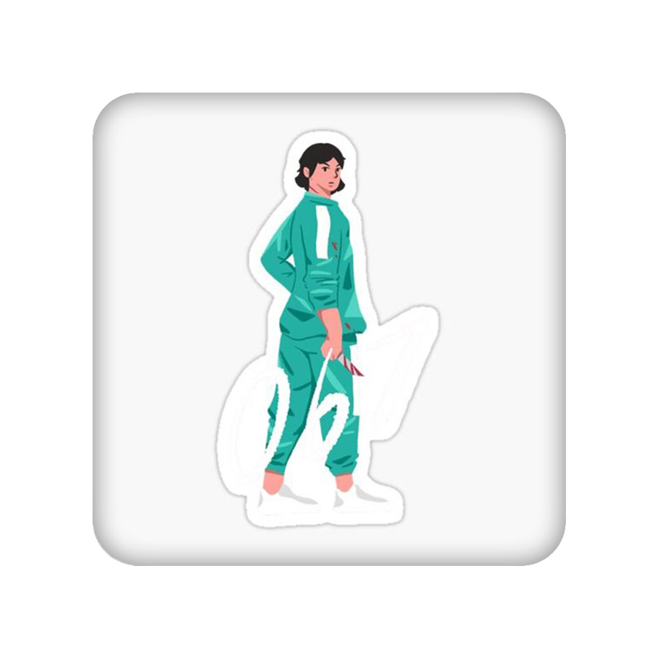 زیر لیوانی مدل Squid Game کد 2274