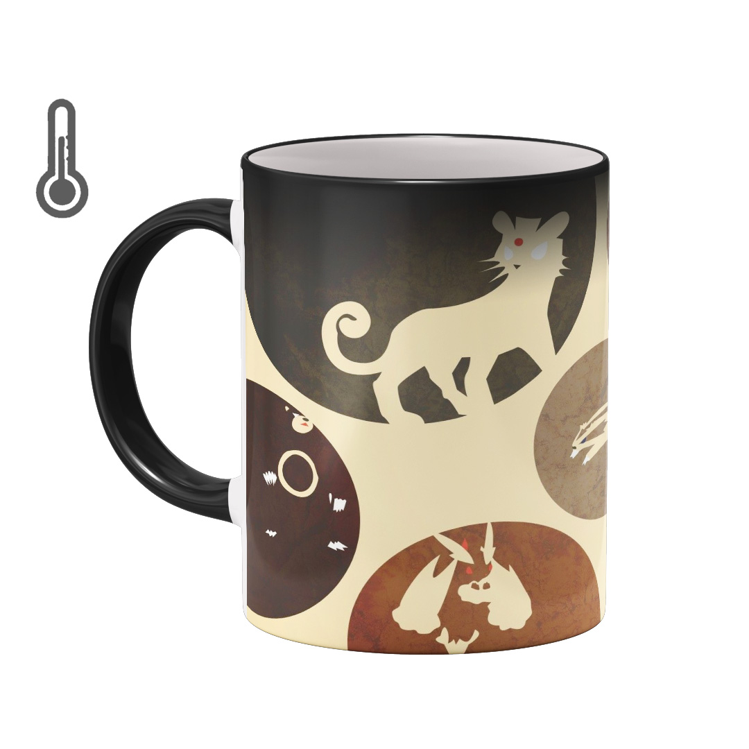 ماگ حرارتی بیگ ماگ مدل نقاشی pokemon کد 2431