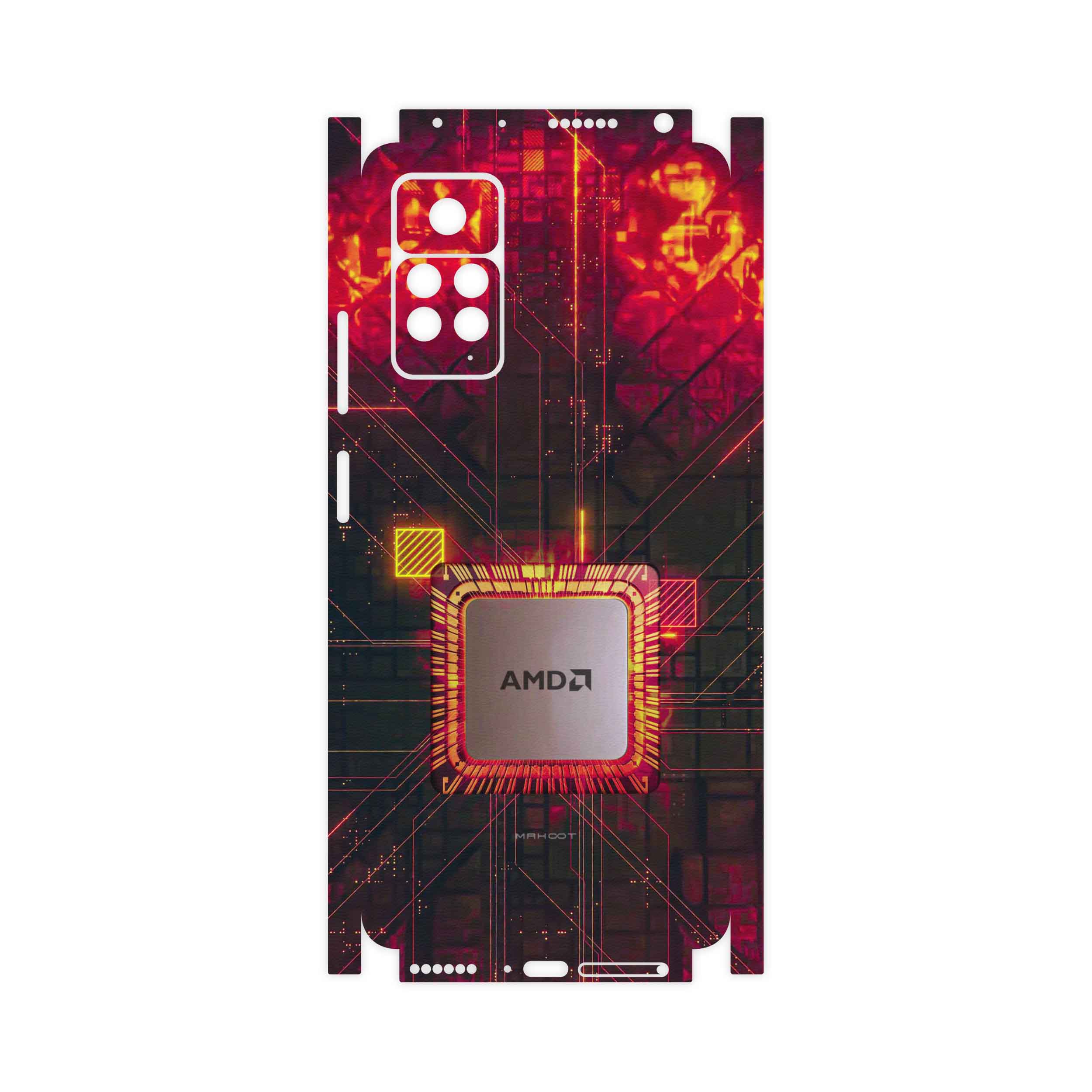 برچسب پوششی ماهوت مدل AMD-Brand-FullSkin مناسب برای گوشی موبایل شیائومی Redmi Note 11 Pro