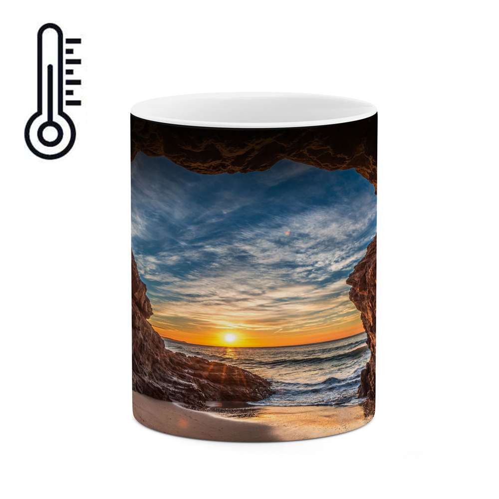 ماگ حرارتی کاکتی طرح منظره مدل mgh13134