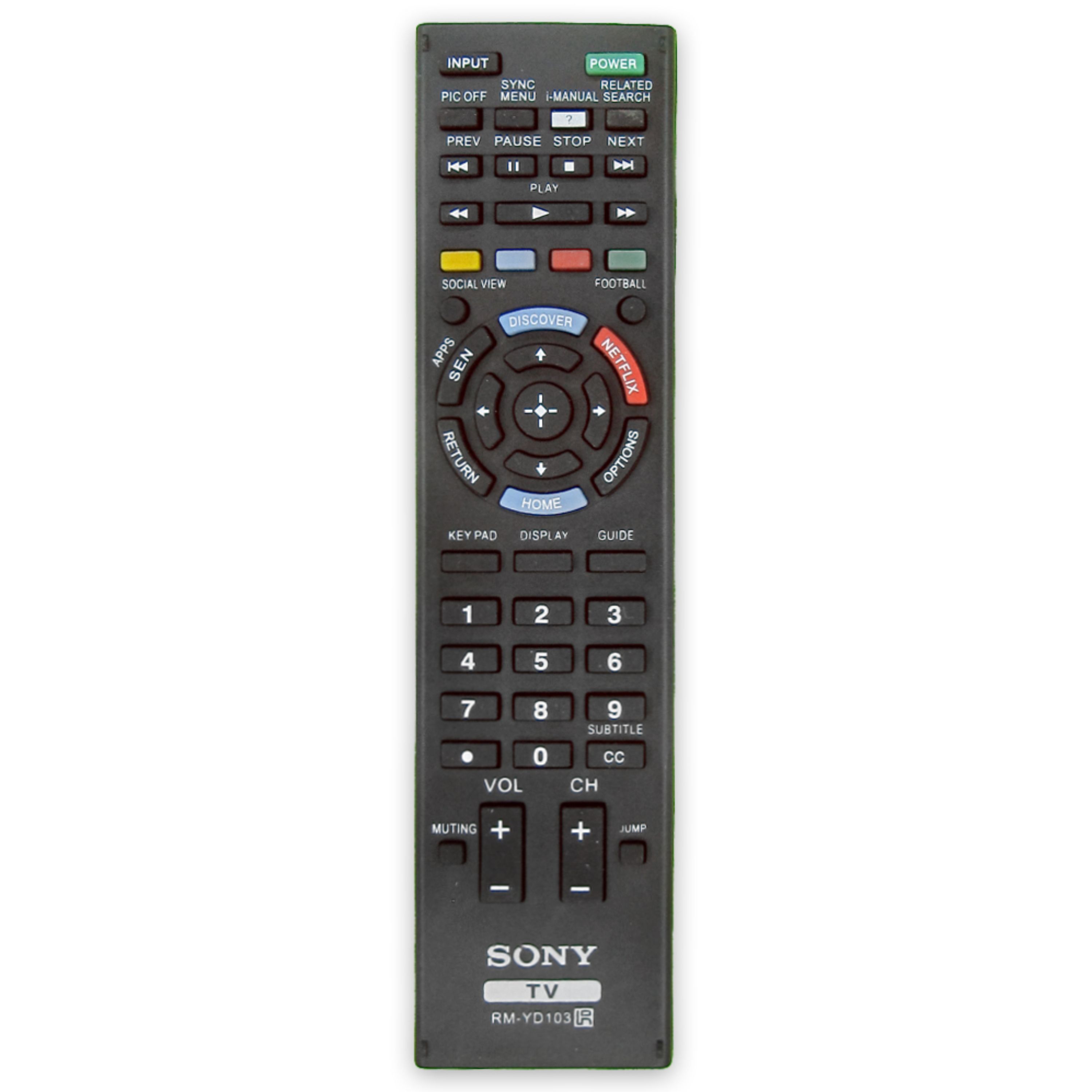 کنترل تلویزیون ال ای دی سونی SONY LED مدل RM-YD103