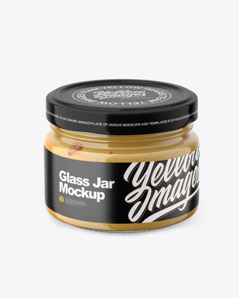 دانلود موکاپ شیشه دیپ پنیر و سس