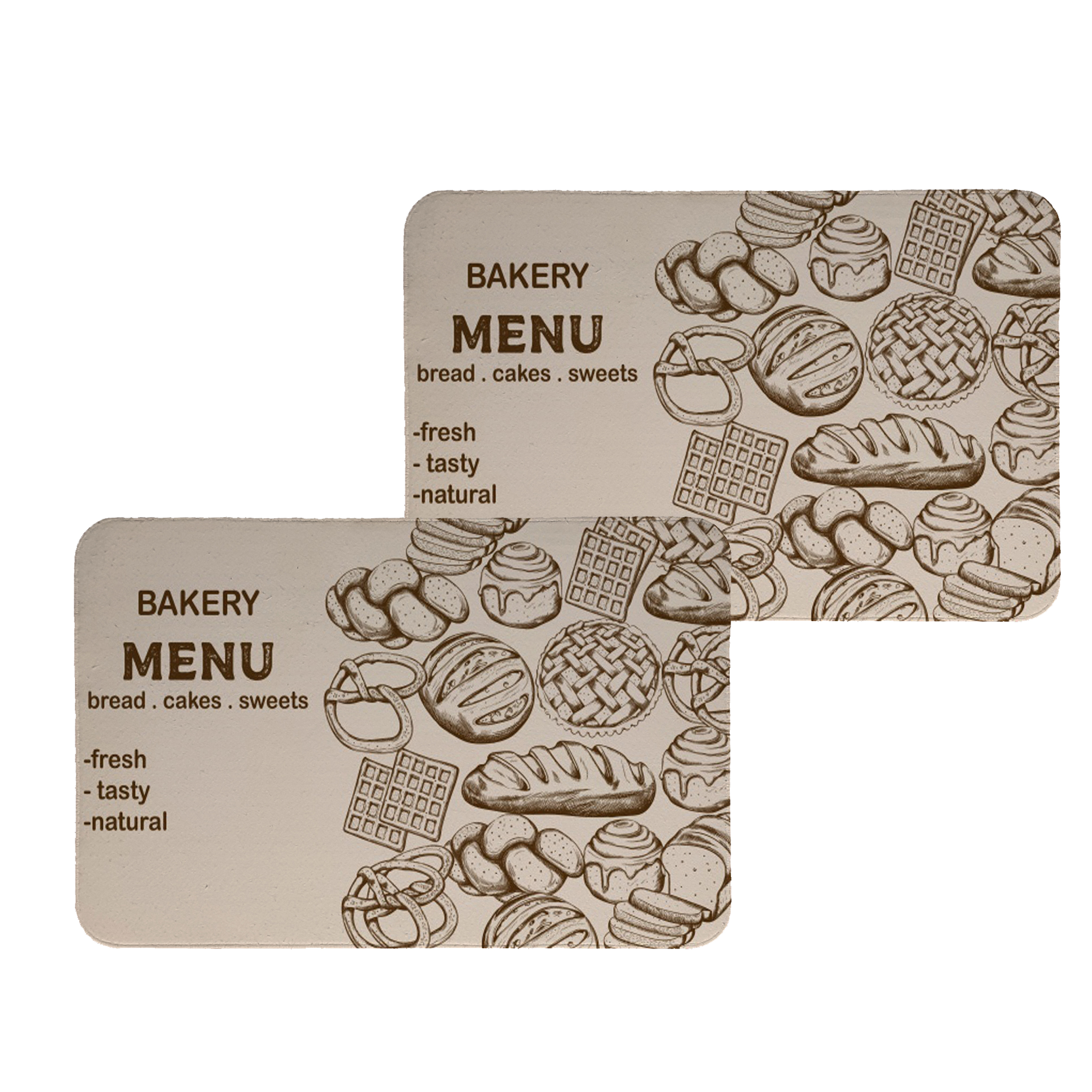 زیربشقابی طرح نان کد 8241 مجموعه 2 عددی