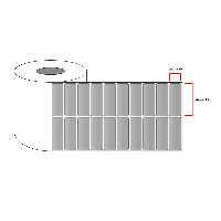 لیبل PVC سایز 15x45 میلی متر