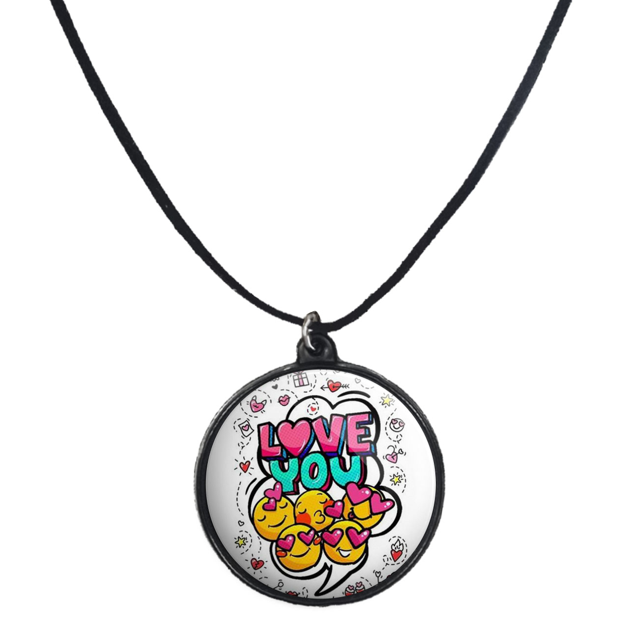 گردنبند پرمانه طرح عاشقانه کد pmb.5288 مدل دو طرفه