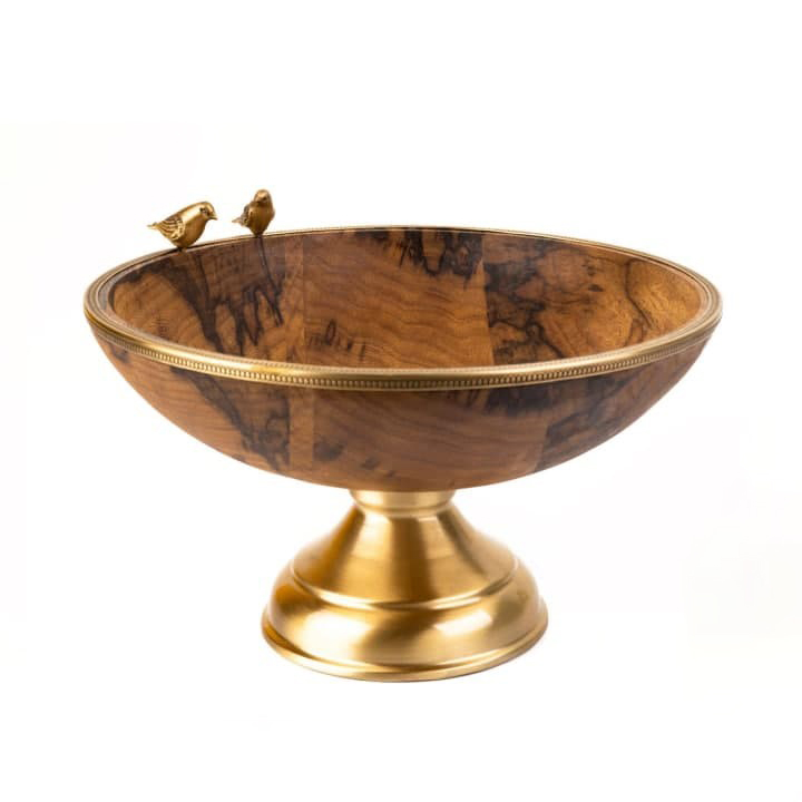 میوه خوری گلد کیش طرح گلدن برد مدل پایه دار کد GK829409