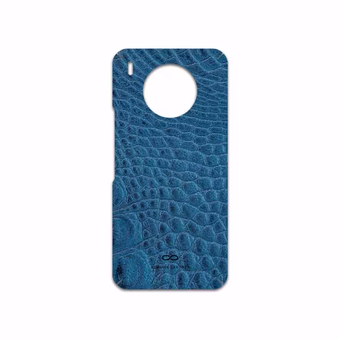 برچسب پوششی ماهوت مدل Blue-Crocodile-Leather مناسب برای گوشی موبایل آنر 50 Lite