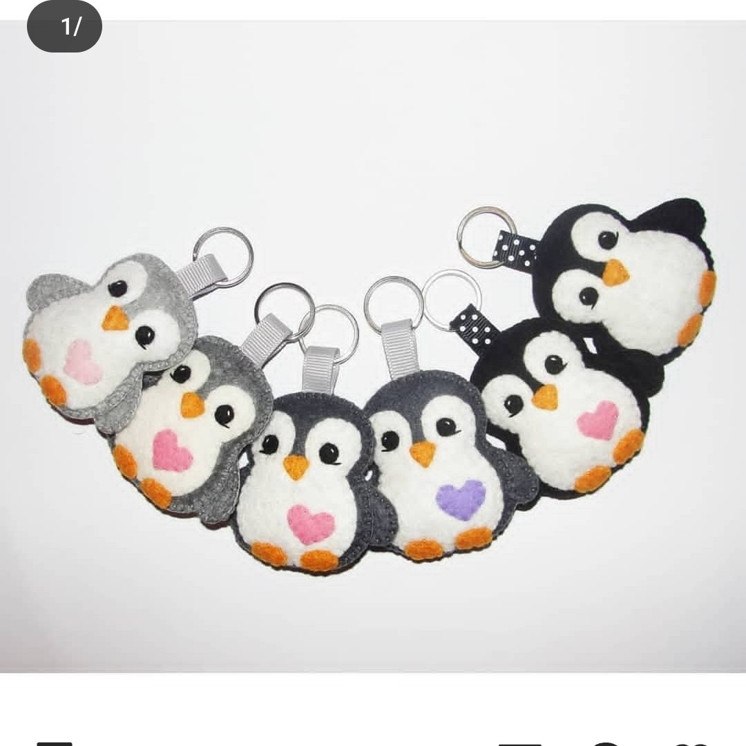 عروسک پنگوئن نمدی جاسوئیچی 