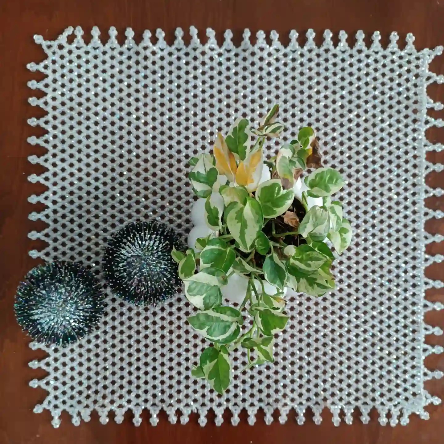 رومیزی مربع کوچک