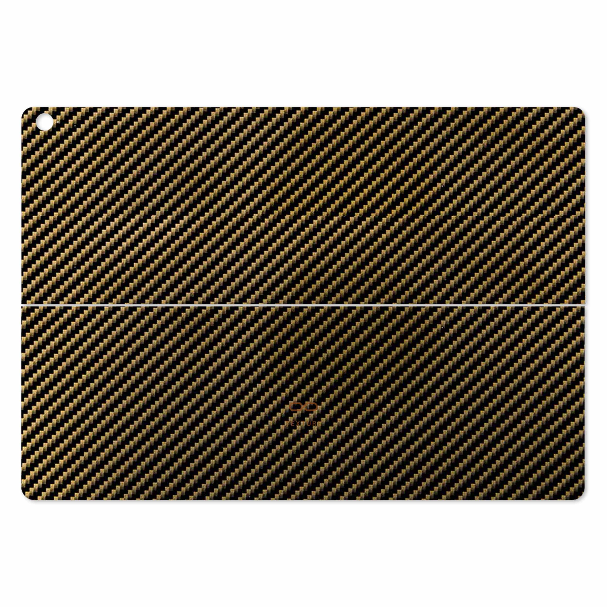 برچسب پوششی ماهوت مدل Glossy-Brown-Fiber مناسب برای تبلت ایسوس Transformer 3 Pro 2016