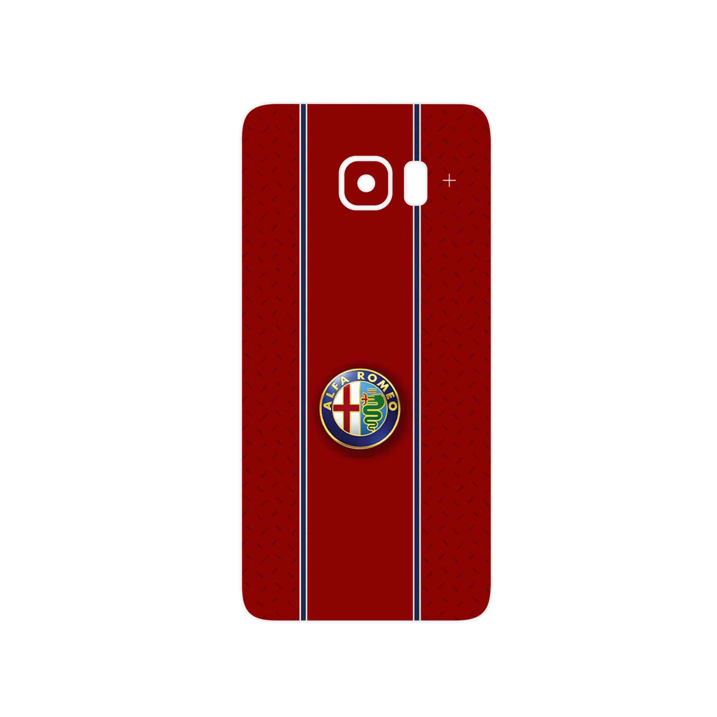 برچسب پوششی ماهوت مدل Alfa Romeo مناسب برای گوشی موبایل سامسونگ Galaxy S6 Edge Plus