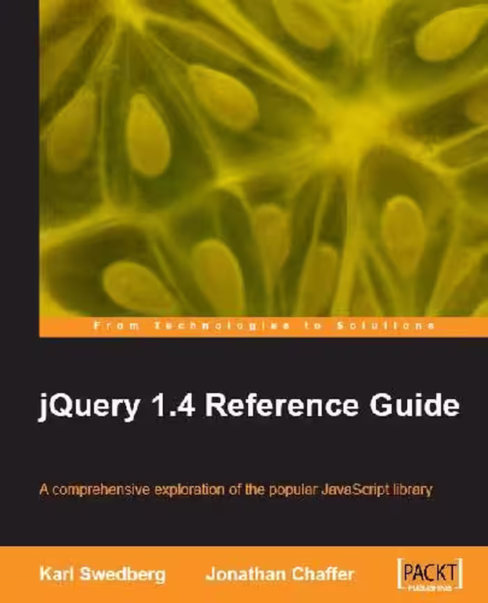 خرید و دانلود نسخه کامل کتاب jQuery 1 4 Reference Guide