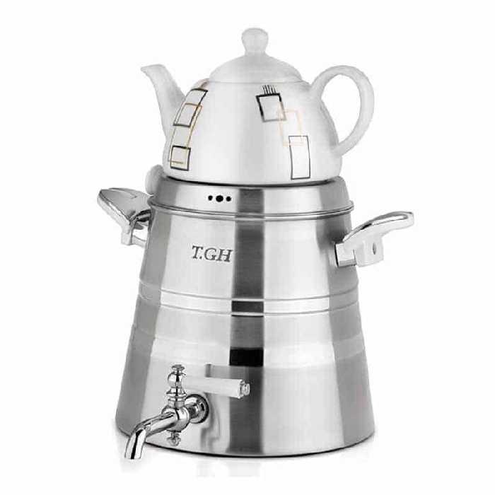 کتری قوری T.GH مدل هرمی 8850