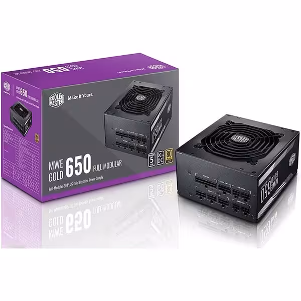 پاور کامپوتر مدل MWE-650w White V2 کولرمستر Cooler Master