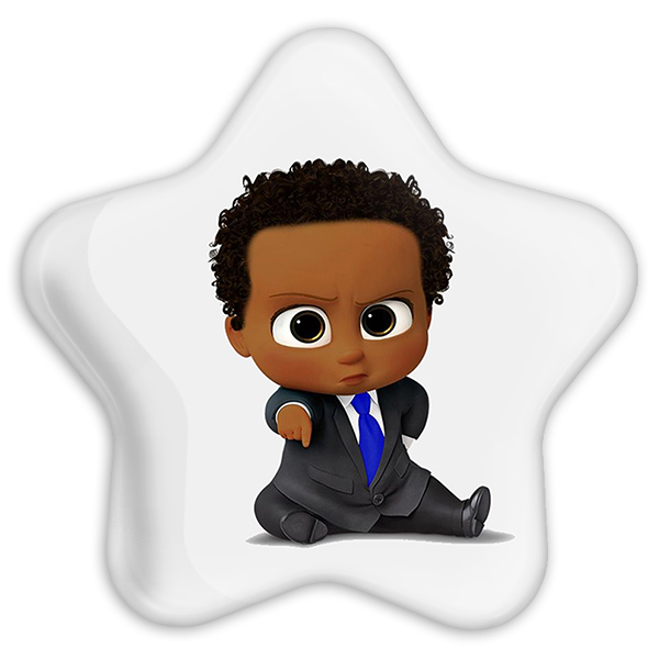 پیکسل خندالو طرح بچه رئیس مدل ستاره ای کد 12511