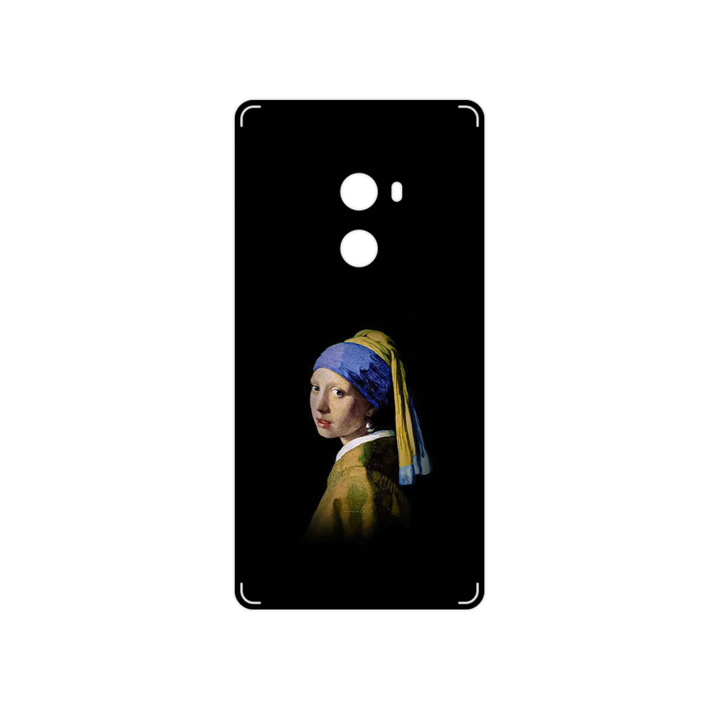 برچسب پوششی ماهوت مدل Girl with a Pearl Earring of Vermeer مناسب برای گوشی موبایل شیائومی Mi Mix 2