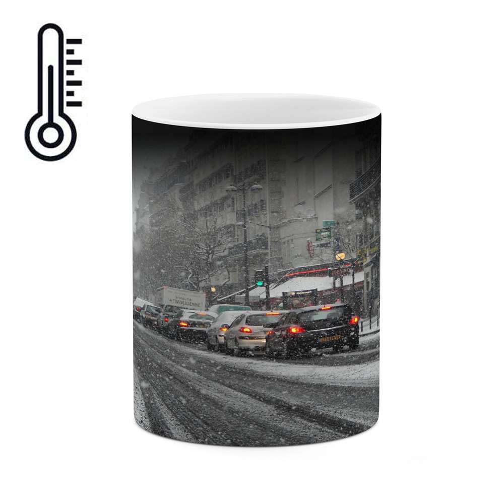 ماگ حرارتی کاکتی طرح منظره برفی مدل mgh14981