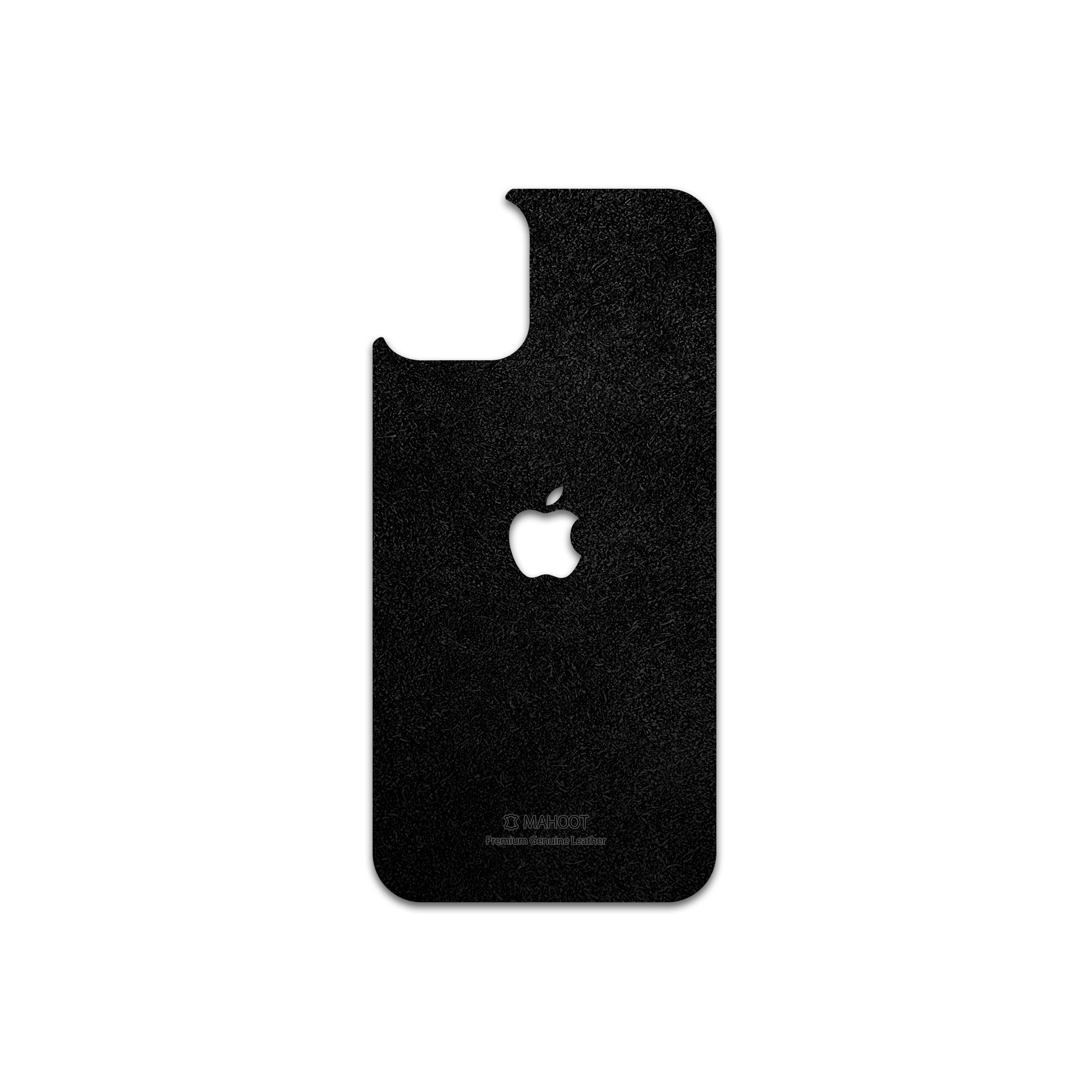 برچسب پوششی ماهوت مدل Black-Chamois-Leather مناسب برای گوشی موبایل اپل iPhone 12 mini