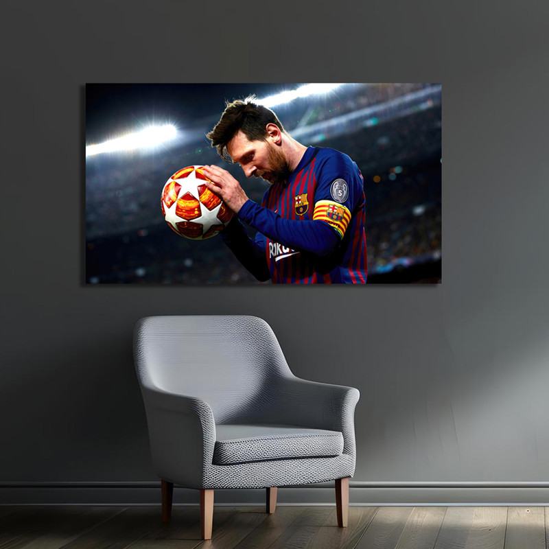 تابلو شاسی مدل لیونل مسی کد LEO2 | دنیای قاب