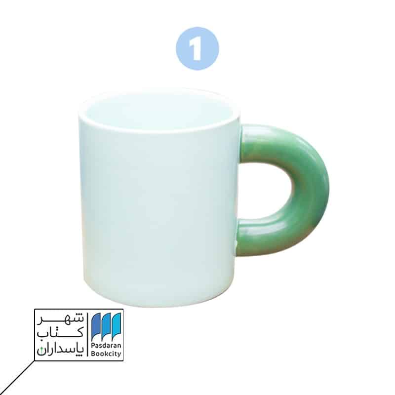 ماگ ساده رنگی دسته تپل کد 43