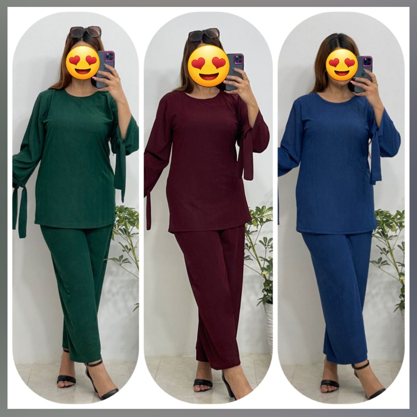 ست شومیز شلوار کریشه a39k2201