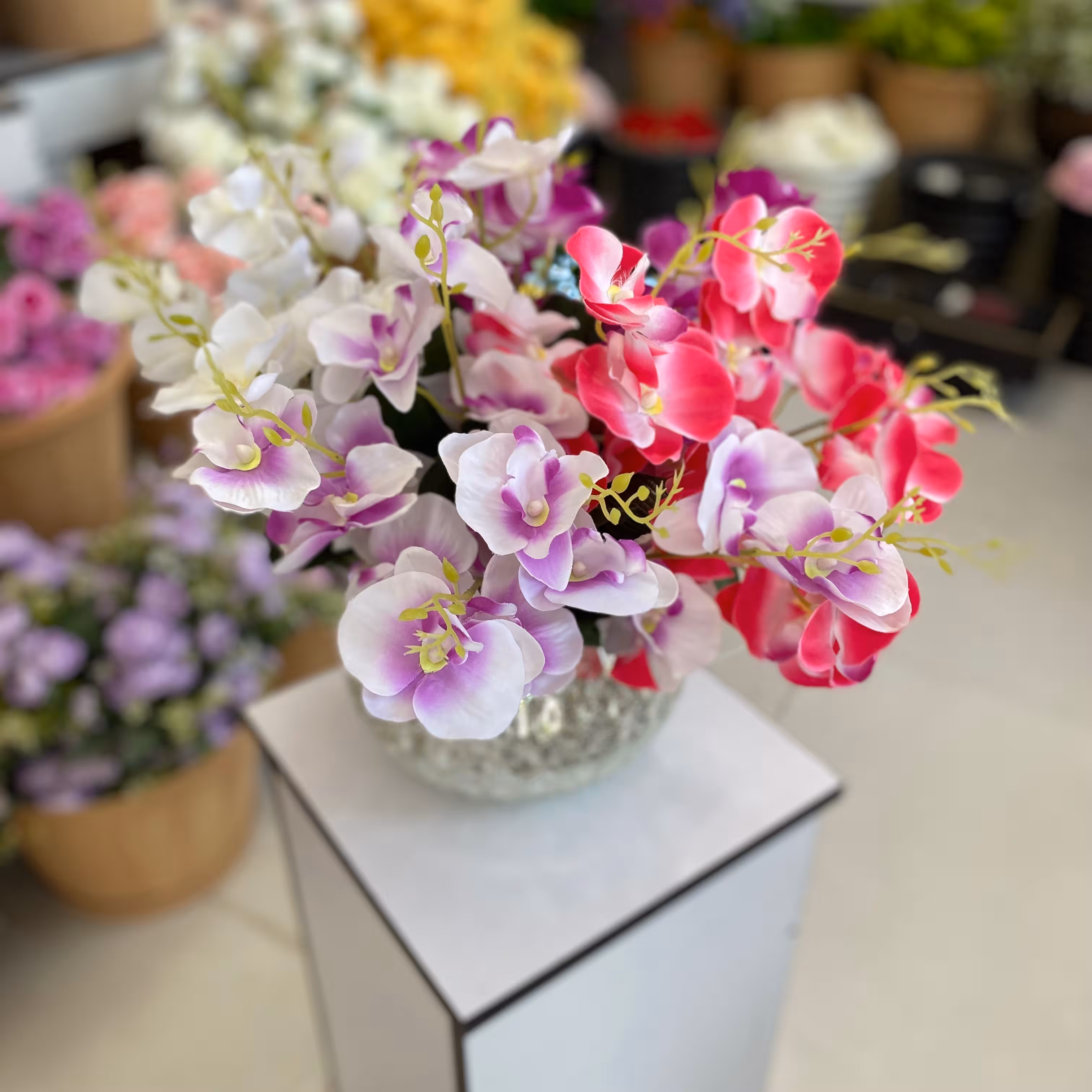 گل مصنوعی(بوته ارکیده)