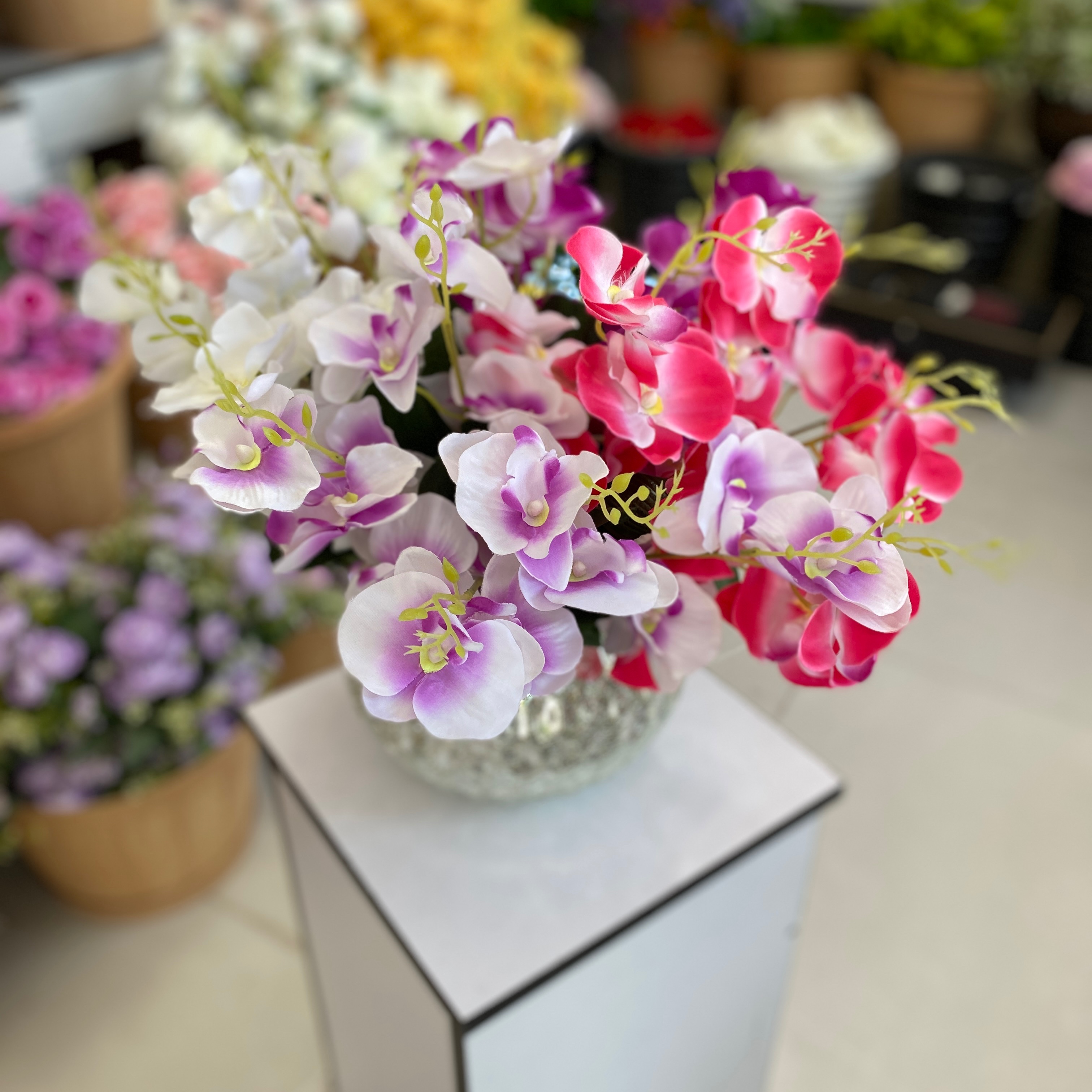 گل مصنوعی(بوته ارکیده)