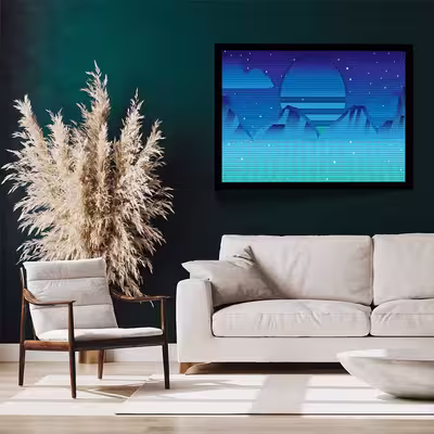 تابلو مدل retro mountain کد F-15024