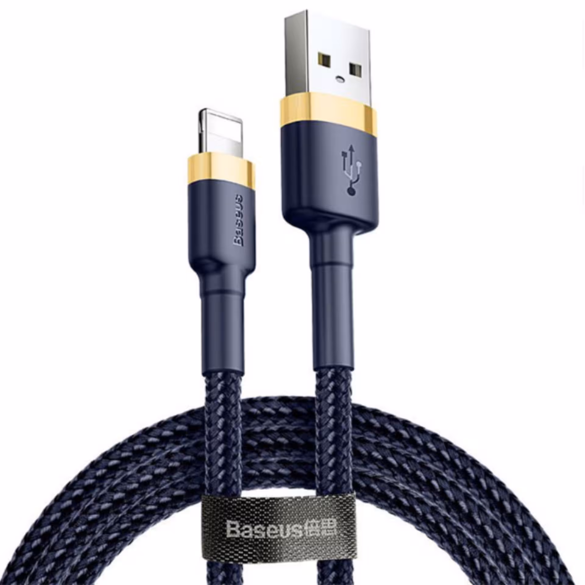 کابل تبدیل USB به لایتنینگ باسئوس مدل Calklf Blue Gold 2.4A طول 1 متر