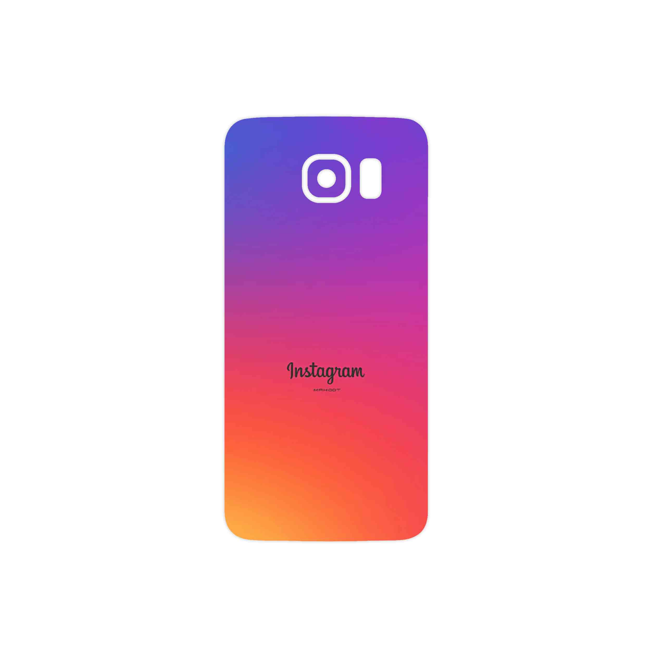 برچسب پوششی ماهوت مدل Instagram مناسب برای گوشی موبایل سامسونگ Galaxy S6