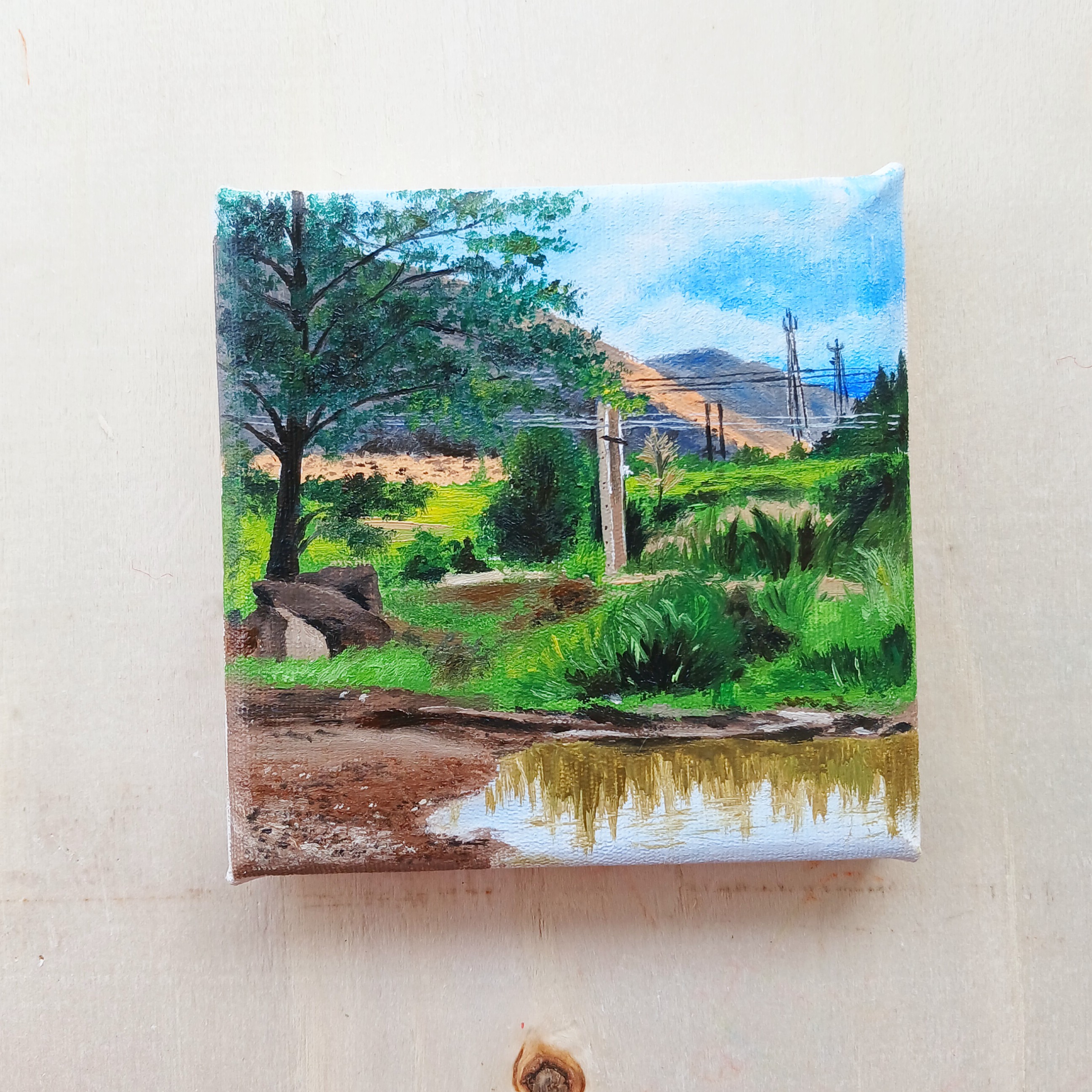 تابلو رنگ روغن، 10در10سانت