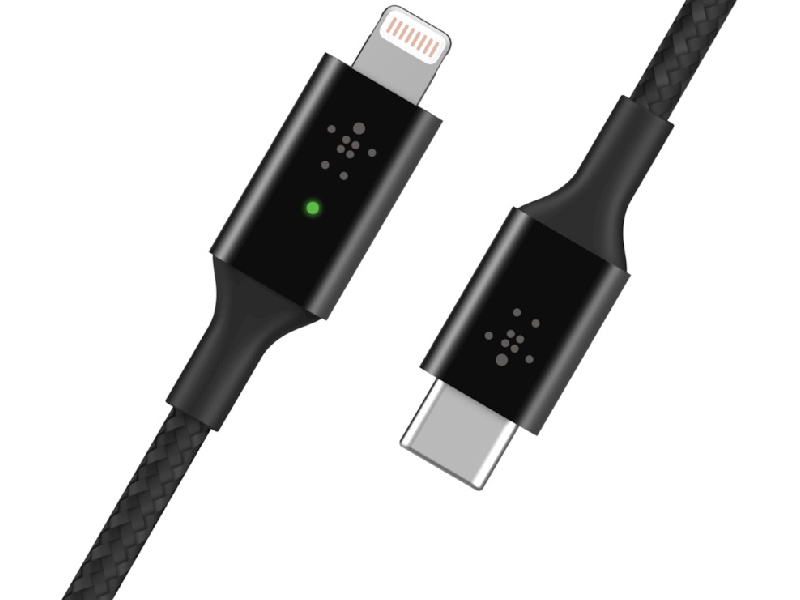 کابل Type-C به Lightning بلکین مدل CAA006bt01.5MBK به طول 1.5 متر