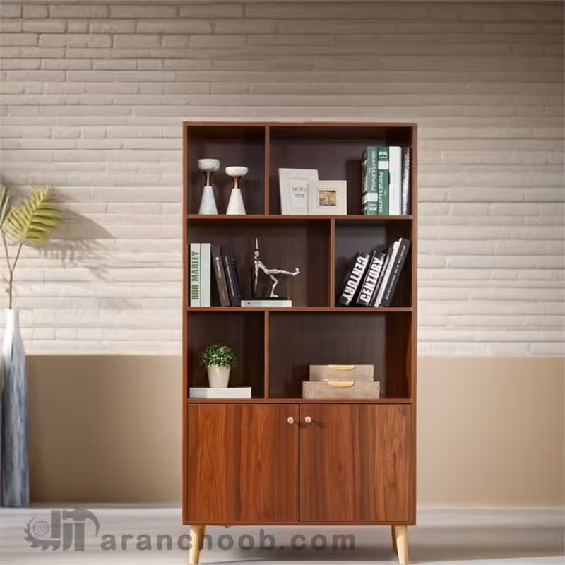 کتابخانه چوبی پایه دار