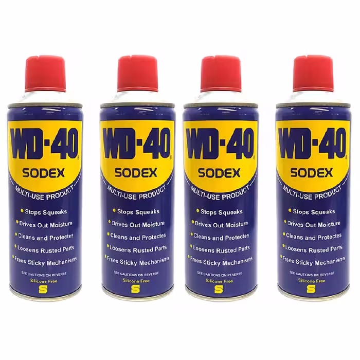 اسپری روان کننده سودکس مدل WD-40 حجم 400 میلی لیتر مجموعه 4 عددی