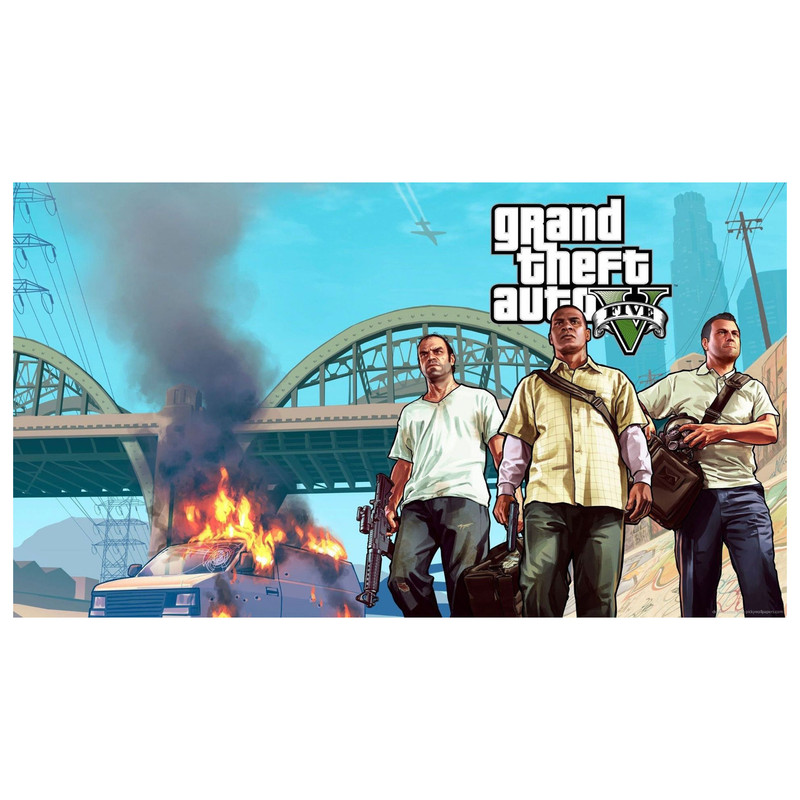 تابلو شاسی مدل T8142 طرح بازی GTA | دنیای قاب