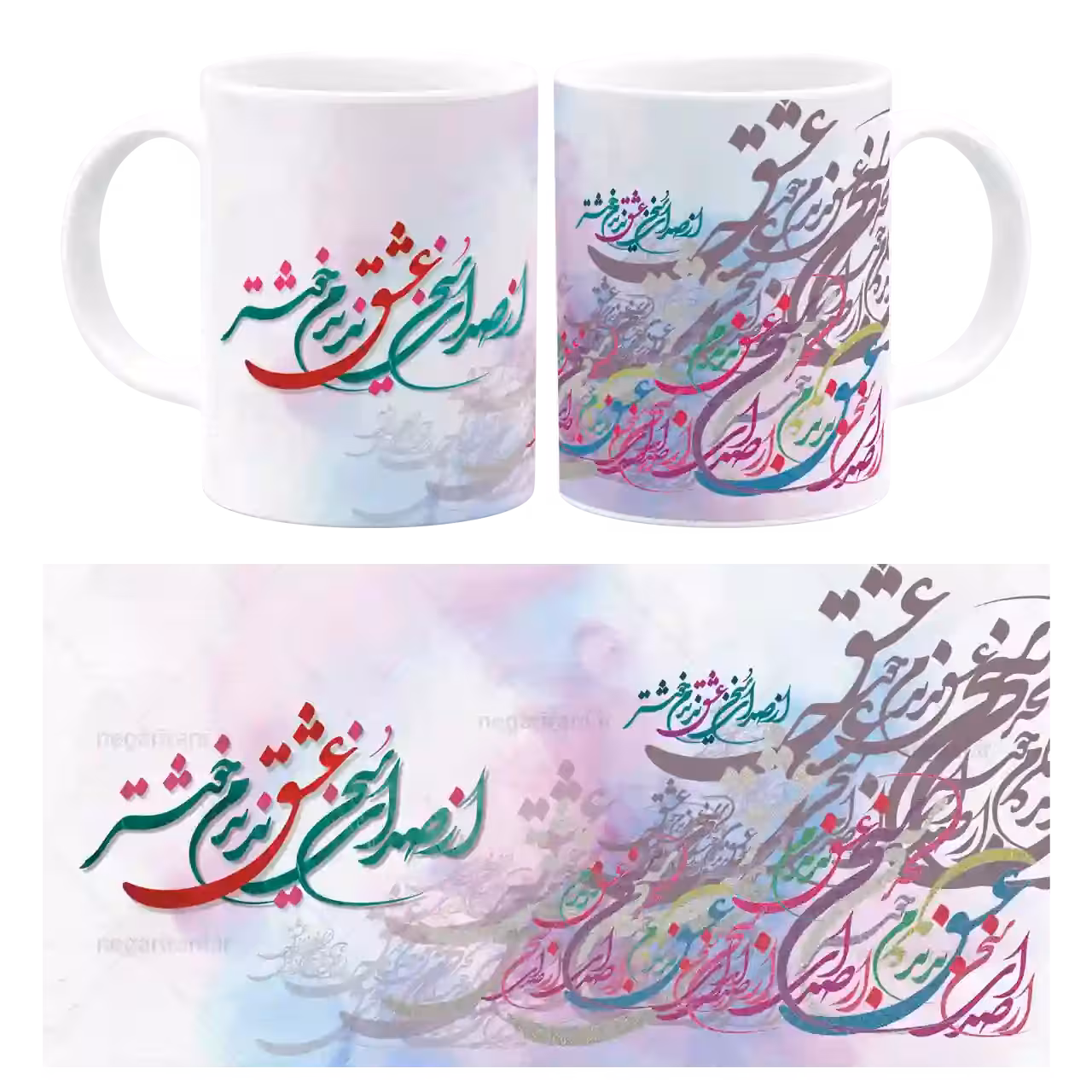 ماگ از صدای سخن عشق ندیدم خوشتر مدل J 58