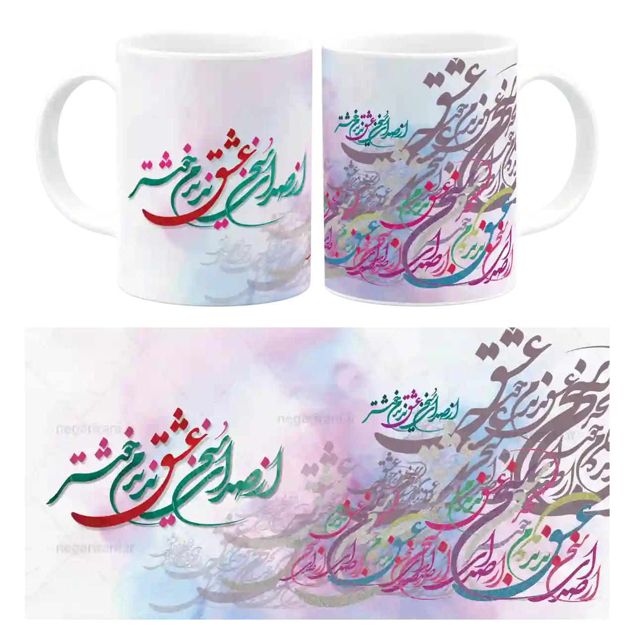 ماگ از صدای سخن عشق ندیدم خوشتر مدل J 58