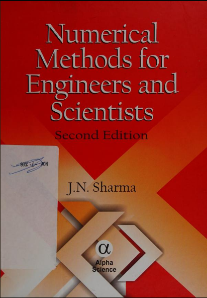 خرید و دانلود نسخه کامل کتاب Numerical methods for engineers and scientists by Sharma - Pdf
