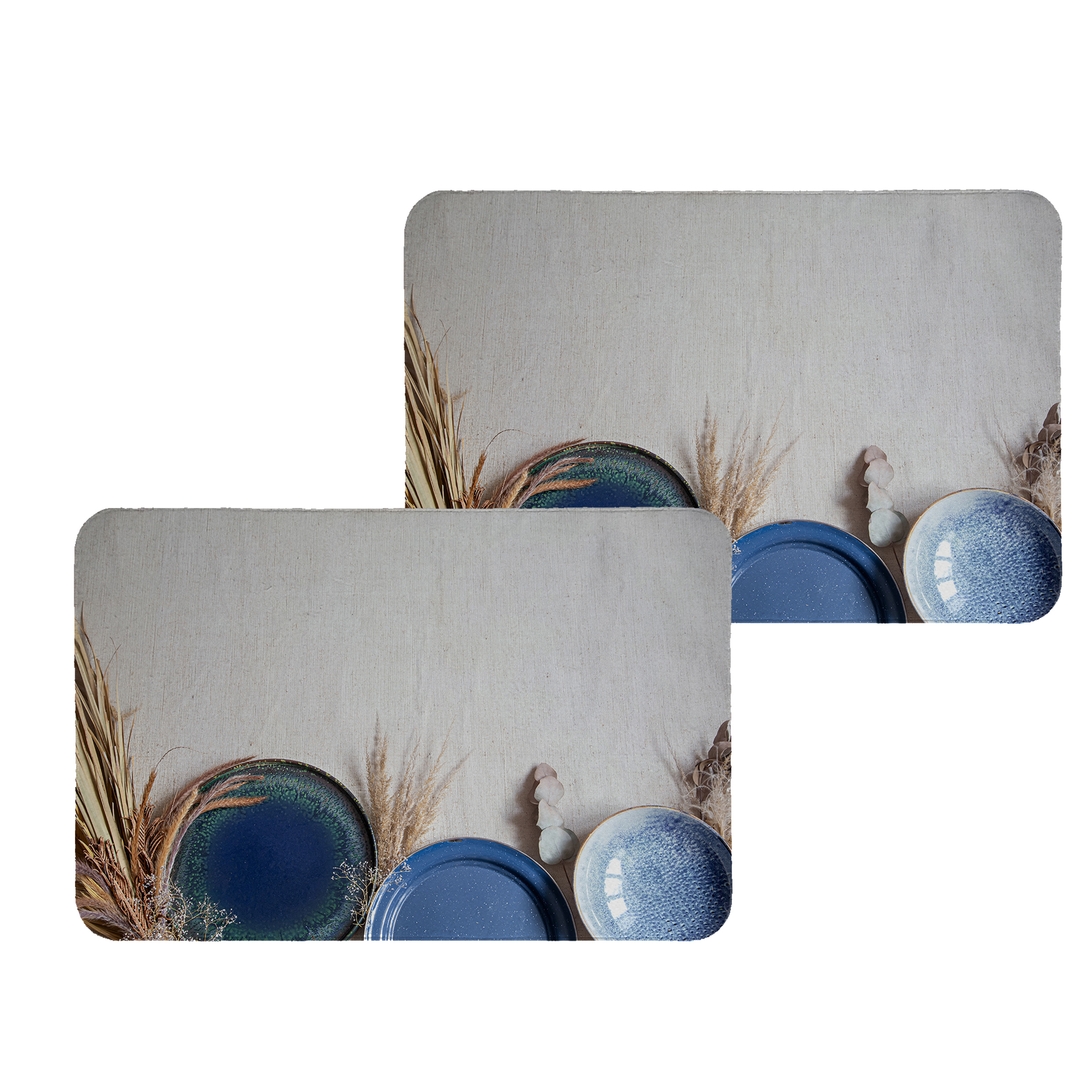 زیربشقابی طرح سفال کد 8458 مجموعه 2 عددی